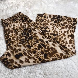 DENIM 24/7 Palazzo Wide Leg Animal Print Pants